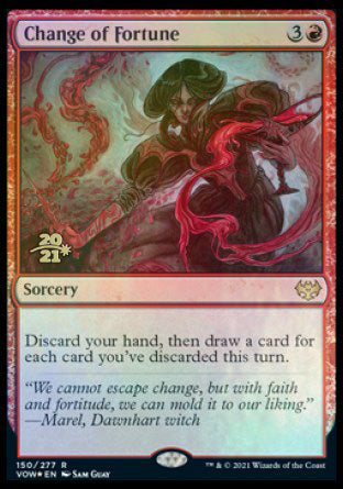 Change of Fortune [Innistrad: Crimson Vow Prerelease Promos] | Anubis Games and Hobby