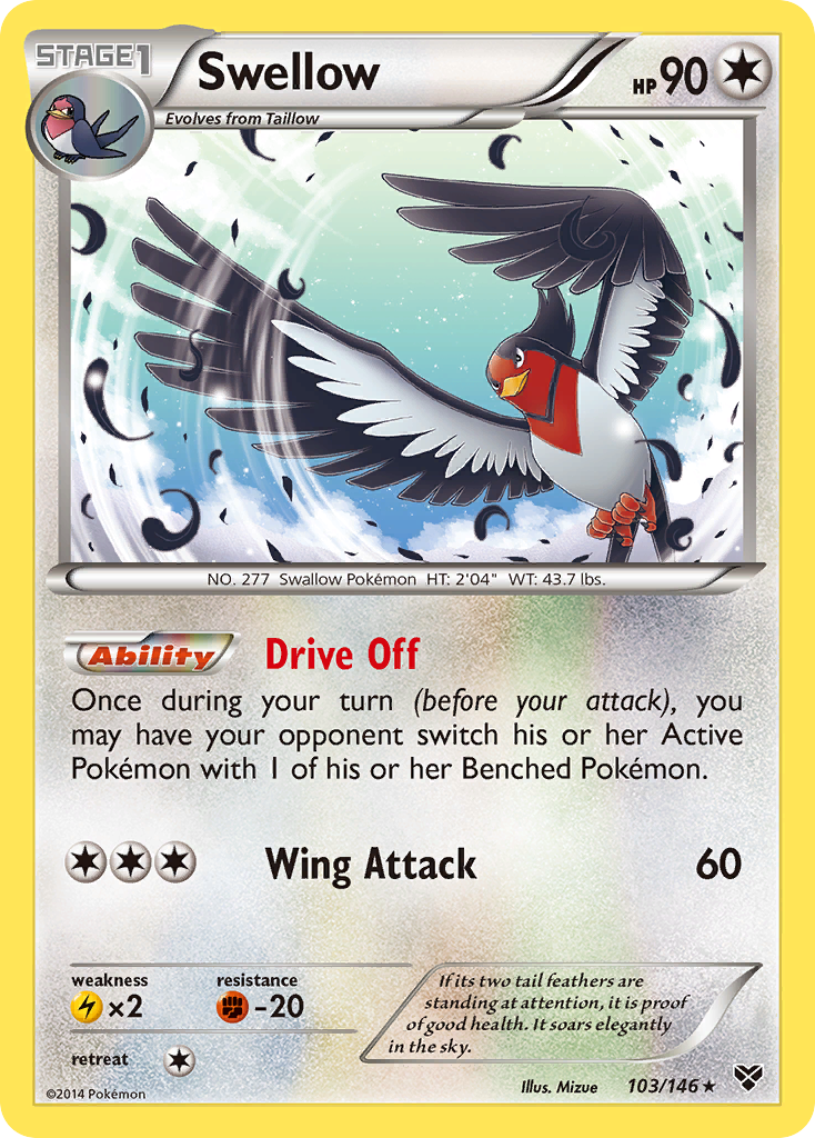 Swellow (103/146) [XY: Base Set] | Anubis Games and Hobby