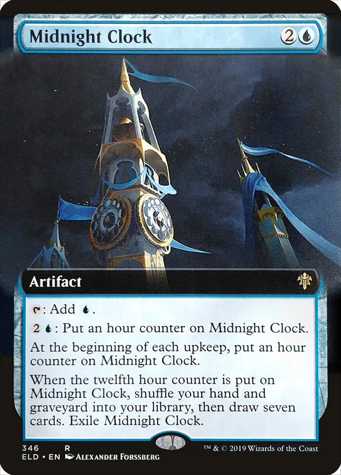 Midnight Clock (Extended Art) [Throne of Eldraine] | Anubis Games and Hobby