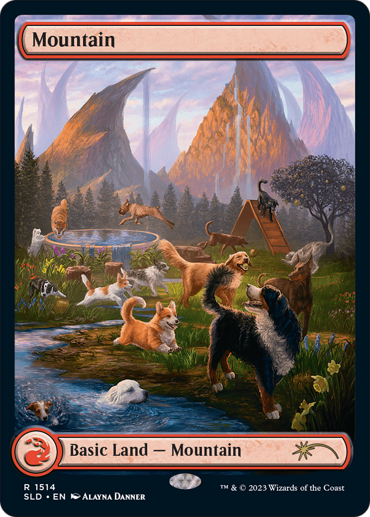 Mountain (1514) [Secret Lair Commander Deck: Raining Cats and Dogs] | Anubis Games and Hobby