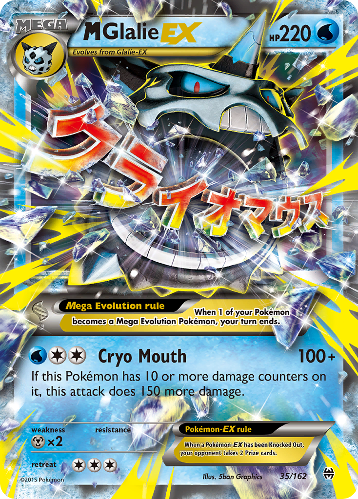 M Glalie EX (35/162) [XY: BREAKthrough] | Anubis Games and Hobby