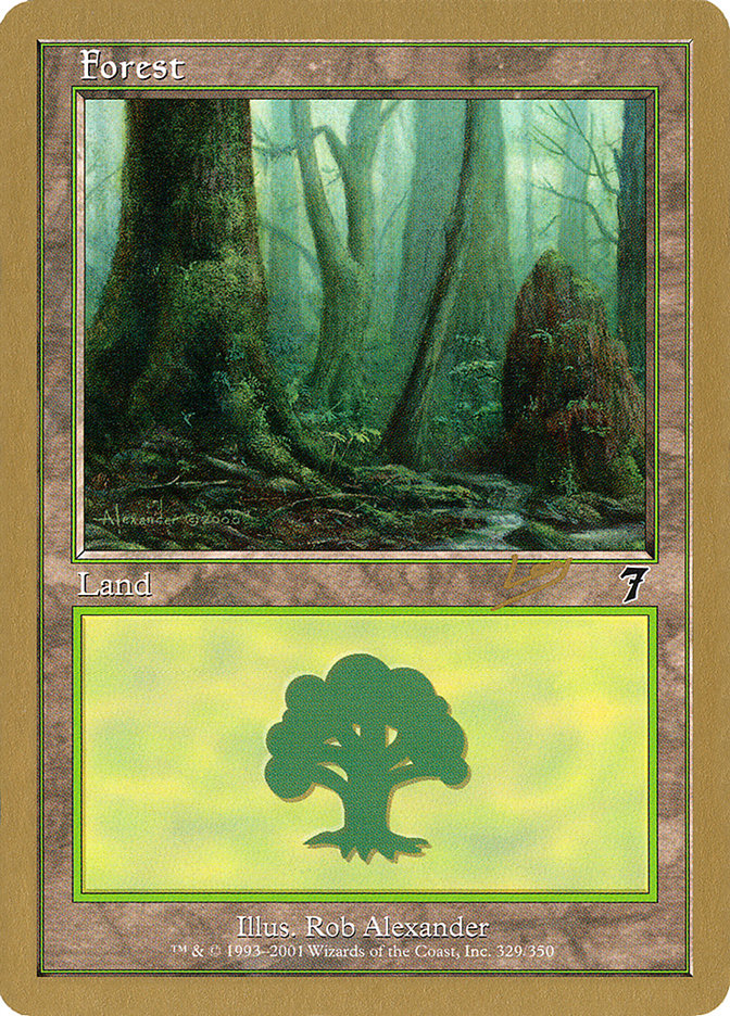 Forest (rl329) (Raphael Levy) [World Championship Decks 2002] | Anubis Games and Hobby