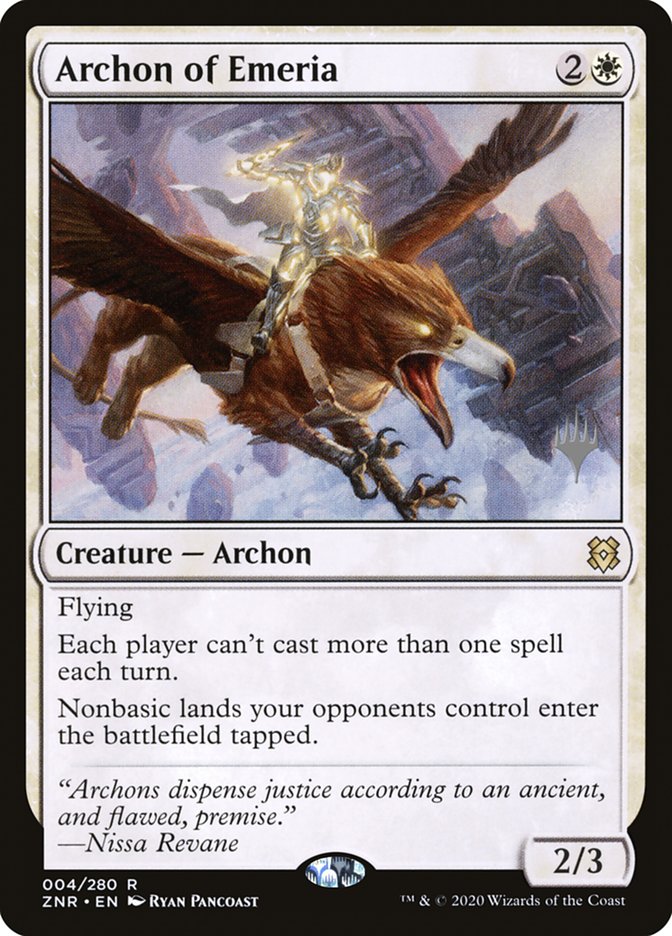 Archon of Emeria (Promo Pack) [Zendikar Rising Promos] | Anubis Games and Hobby