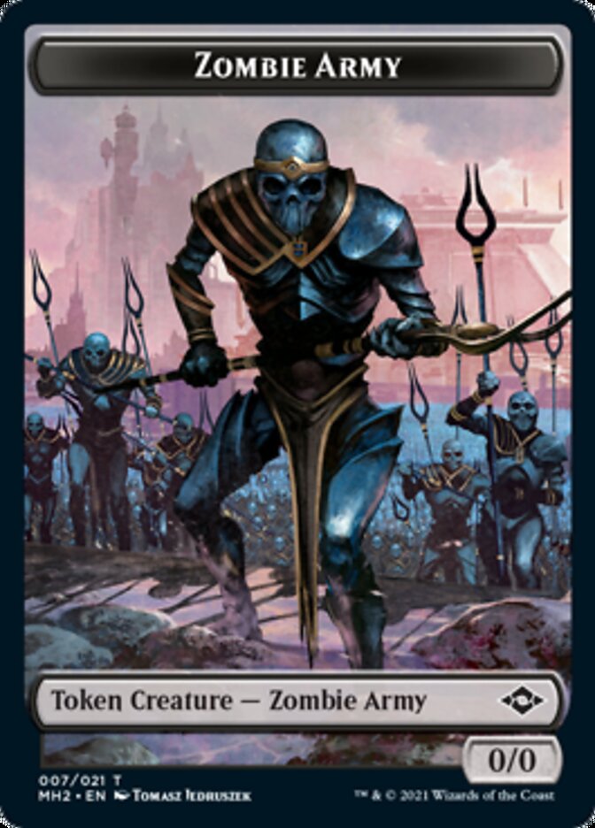 Zombie Army Token [Modern Horizons 2 Tokens] | Anubis Games and Hobby