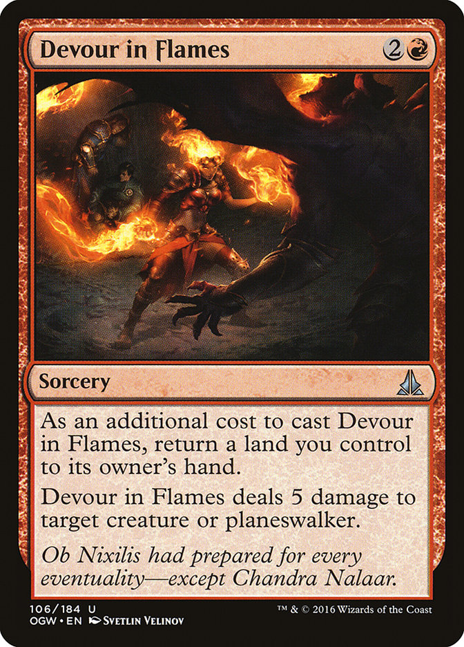 Devour in Flames [Oath of the Gatewatch] | Anubis Games and Hobby