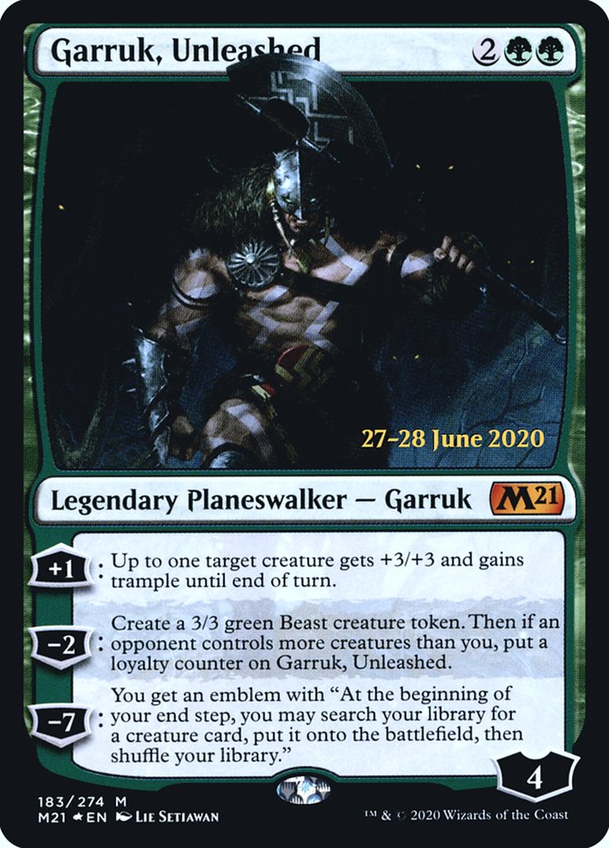 Garruk, Unleashed [Core Set 2021 Prerelease Promos] | Anubis Games and Hobby