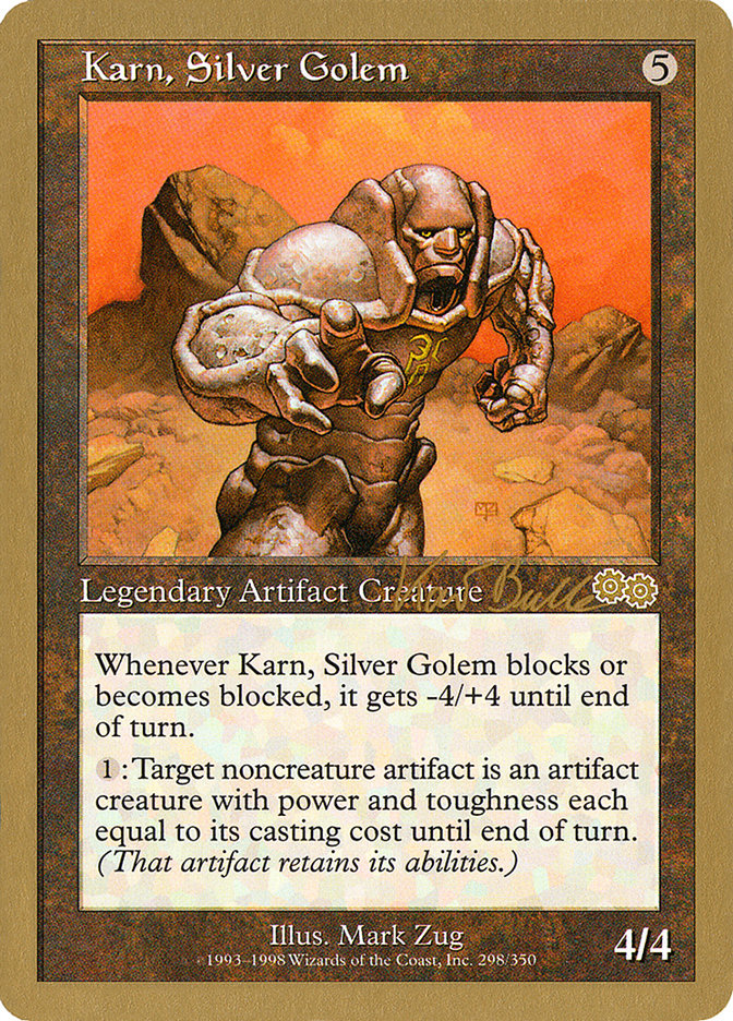 Karn, Silver Golem (Kai Budde) [World Championship Decks 1999] | Anubis Games and Hobby