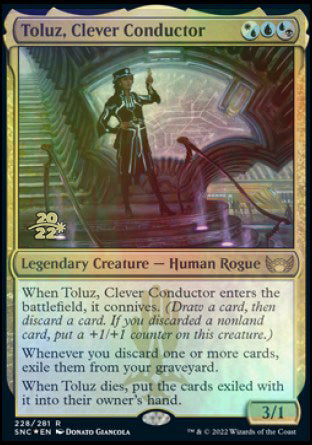 Toluz, Clever Conductor [Streets of New Capenna Prerelease Promos] | Anubis Games and Hobby