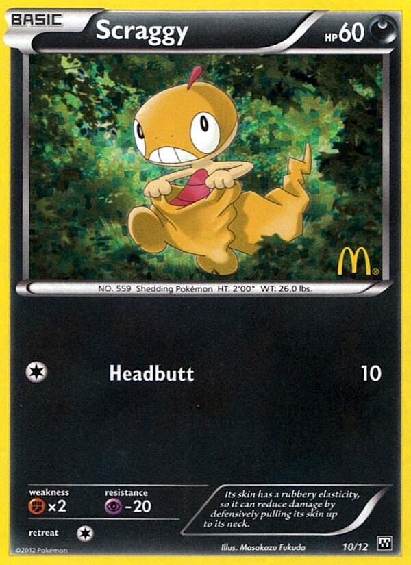 Scraggy (10/12) [McDonald's Promos: 2012 Collection] | Anubis Games and Hobby