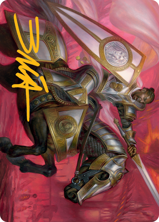 Sigiled Sentinel Art Card (Gold-Stamped Signature) [March of the Machine Art Series] | Anubis Games and Hobby