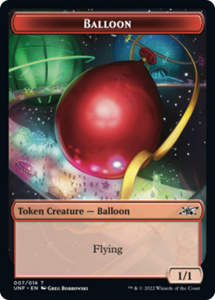 Cat // Balloon Double-Sided Token [Unfinity Tokens] | Anubis Games and Hobby