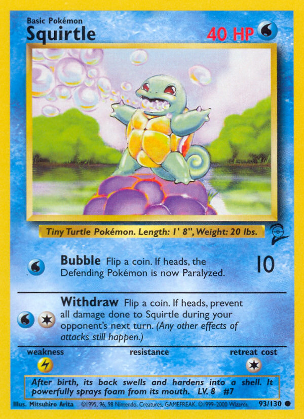 Squirtle (93/130) [Base Set 2] | Anubis Games and Hobby