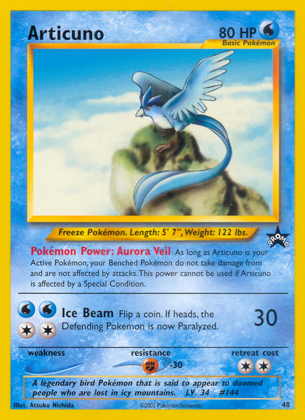 Articuno (48) [Wizards of the Coast: Black Star Promos] | Anubis Games and Hobby