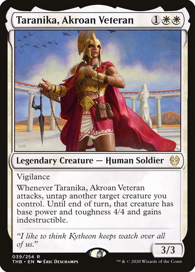 Taranika, Akroan Veteran [Theros Beyond Death] | Anubis Games and Hobby