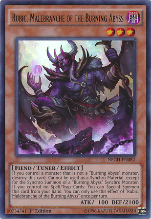 Rubic, Malebranche of the Burning Abyss [NECH-EN082] Ultra Rare | Anubis Games and Hobby