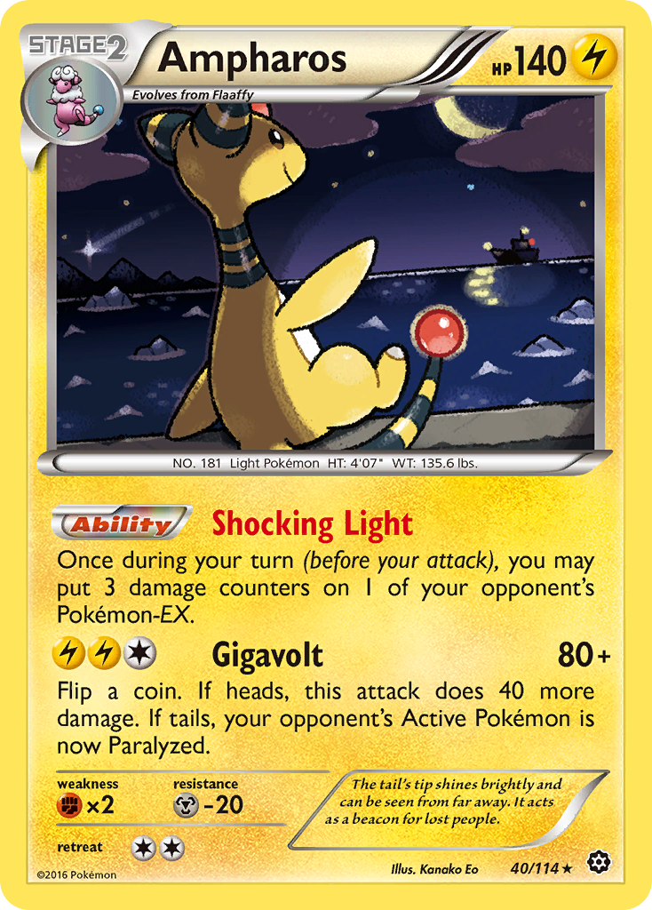 Ampharos (40/114) [XY: Steam Siege] | Anubis Games and Hobby