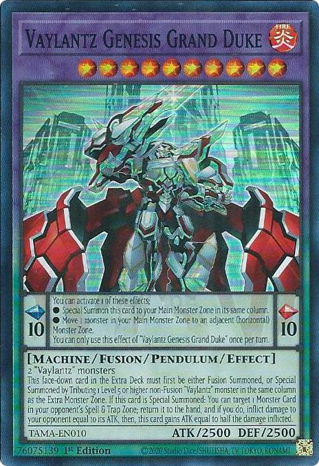 Vaylantz Genesis Grand Duke [TAMA-EN010] Super Rare | Anubis Games and Hobby