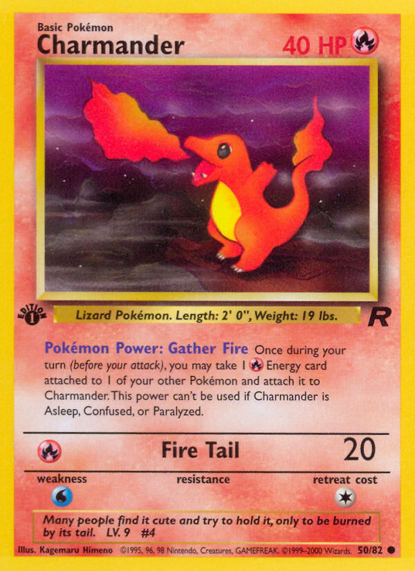 Charmander (50/82) [Team Rocket 1st Edition] | Anubis Games and Hobby