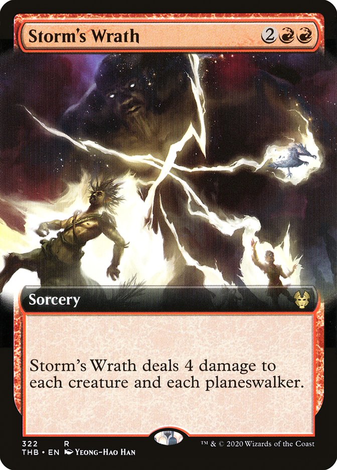 Storm's Wrath (Extended Art) [Theros Beyond Death] | Anubis Games and Hobby