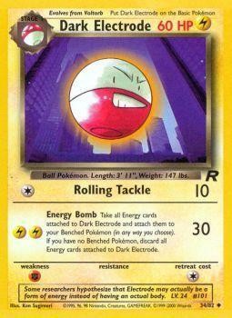 Dark Electrode (34/82) [Team Rocket Unlimited] | Anubis Games and Hobby