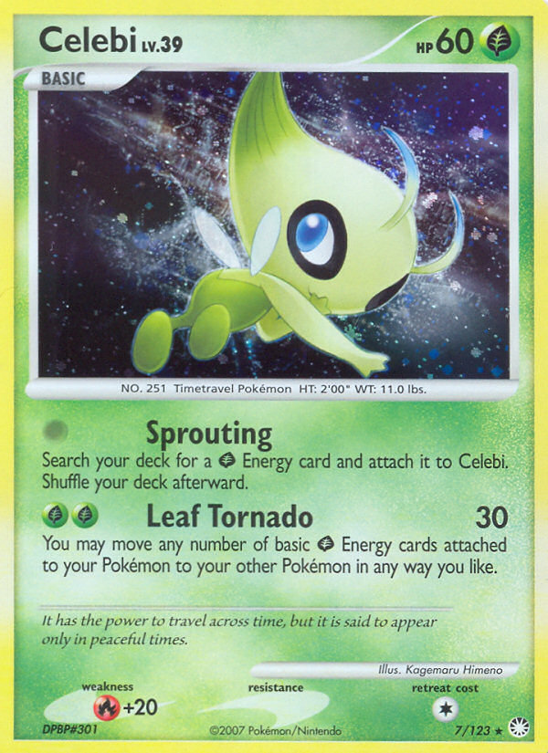 Celebi (7/123) [Diamond & Pearl: Mysterious Treasures] | Anubis Games and Hobby