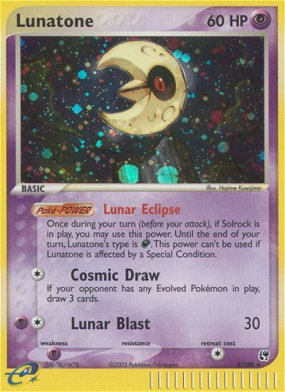 Lunatone (8/100) [EX: Sandstorm] | Anubis Games and Hobby