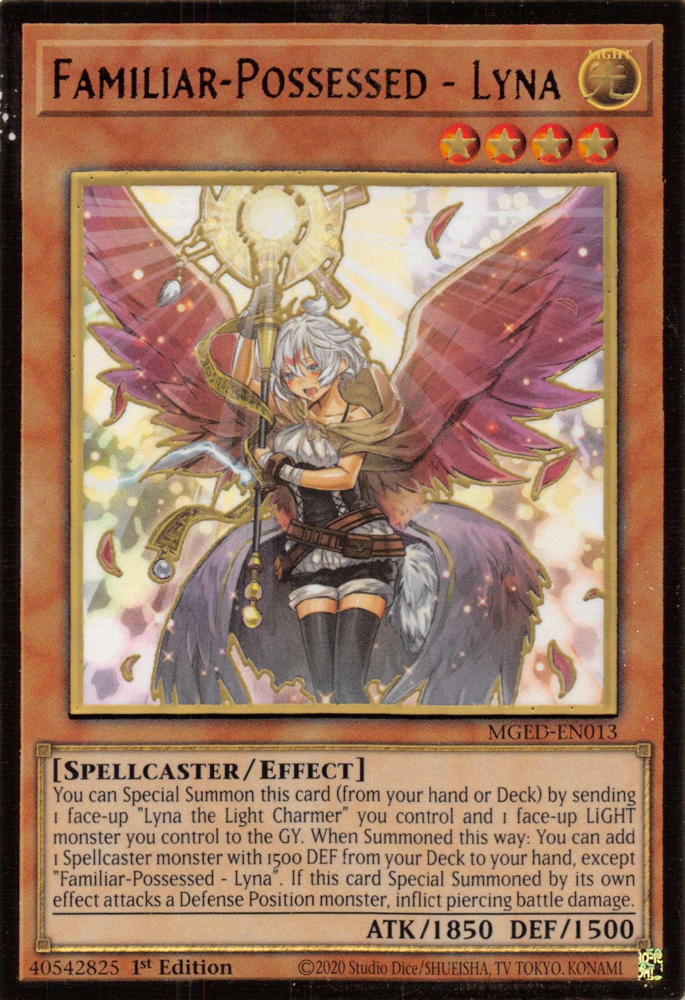 Familiar-Possessed - Lyna (Alternate Art) [MGED-EN013] Gold Rare | Anubis Games and Hobby