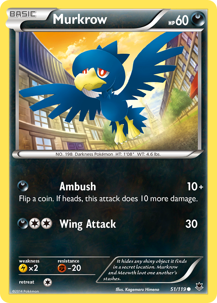 Murkrow (51/119) [XY: Phantom Forces] | Anubis Games and Hobby