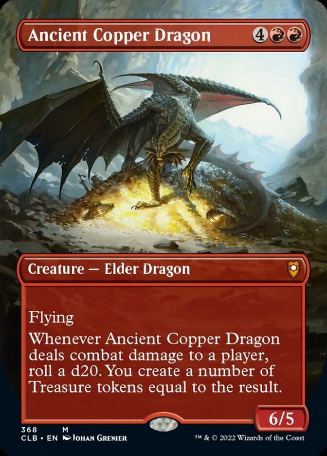 Ancient Copper Dragon (Borderless Alternate Art) [Commander Legends: Battle for Baldur's Gate] | Anubis Games and Hobby