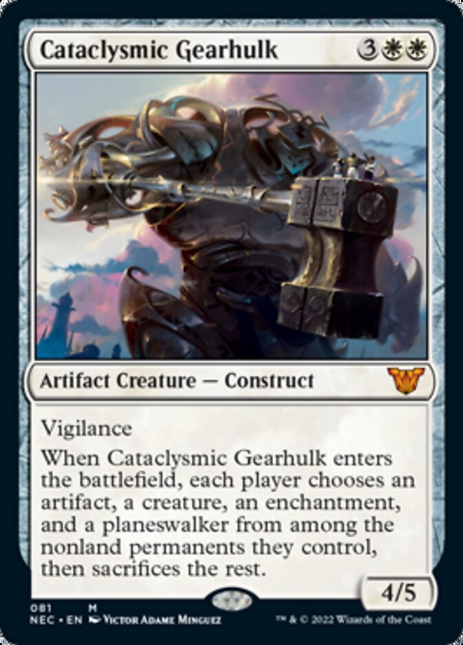 Cataclysmic Gearhulk [Kamigawa: Neon Dynasty Commander] | Anubis Games and Hobby