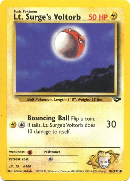 Lt. Surge's Voltorb (86/132) [Gym Challenge Unlimited] | Anubis Games and Hobby