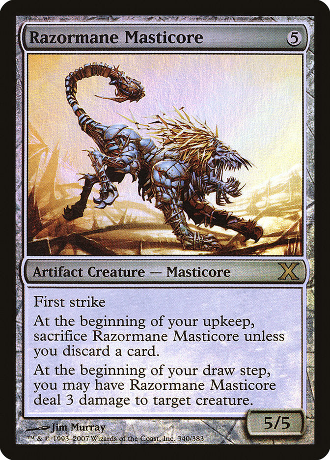 Razormane Masticore (Premium Foil) [Tenth Edition] | Anubis Games and Hobby