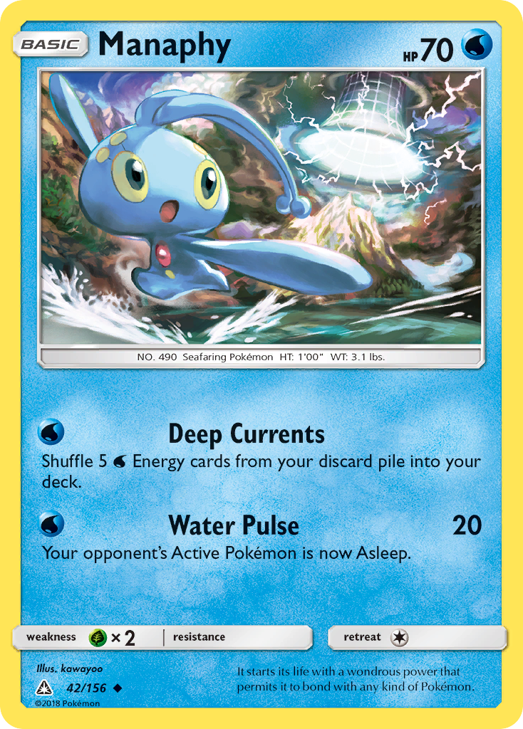 Manaphy (42/156) [Sun & Moon: Ultra Prism] | Anubis Games and Hobby