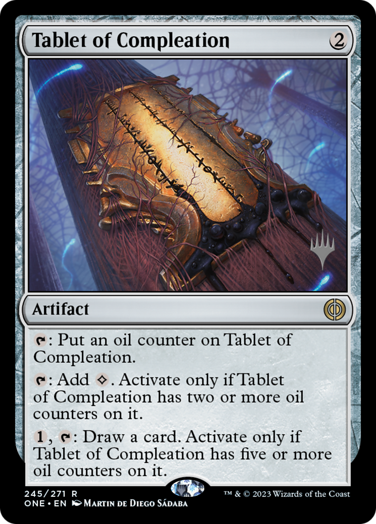 Tablet of Compleation (Promo Pack) [Phyrexia: All Will Be One Promos] | Anubis Games and Hobby