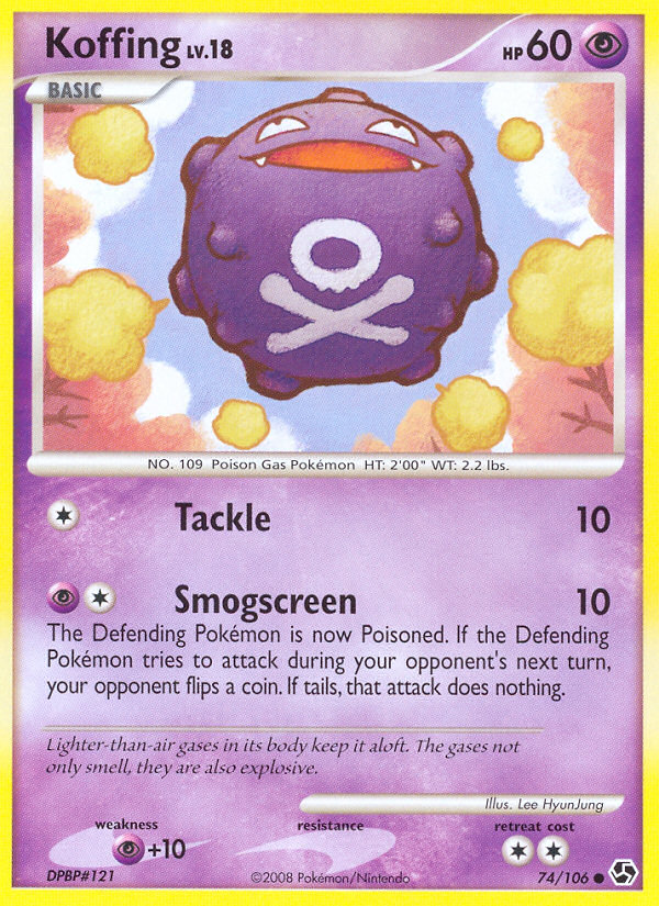 Koffing (74/106) [Diamond & Pearl: Great Encounters] | Anubis Games and Hobby