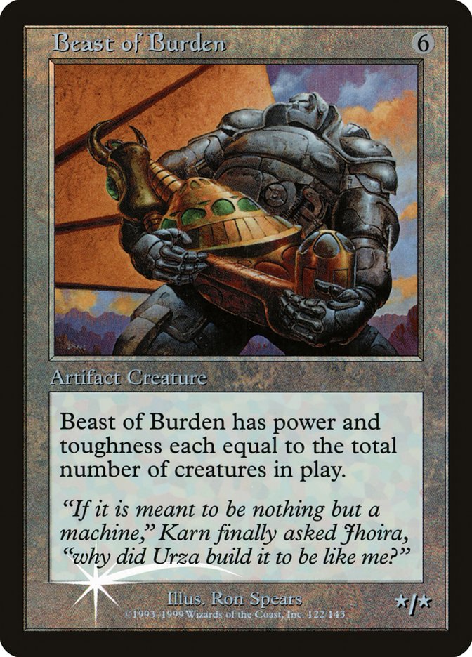 Beast of Burden (Misprinted) [Urza's Legacy Promos] | Anubis Games and Hobby