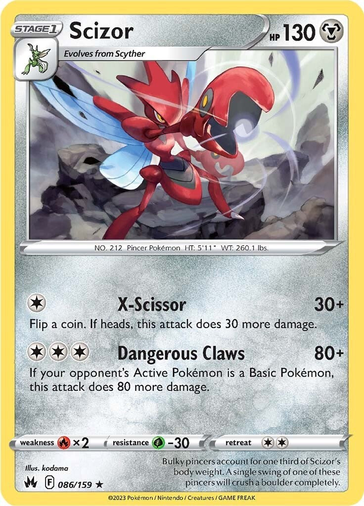 Scizor (086/159) [Sword & Shield: Crown Zenith] | Anubis Games and Hobby