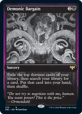 Demonic Bargain [Innistrad: Double Feature] | Anubis Games and Hobby