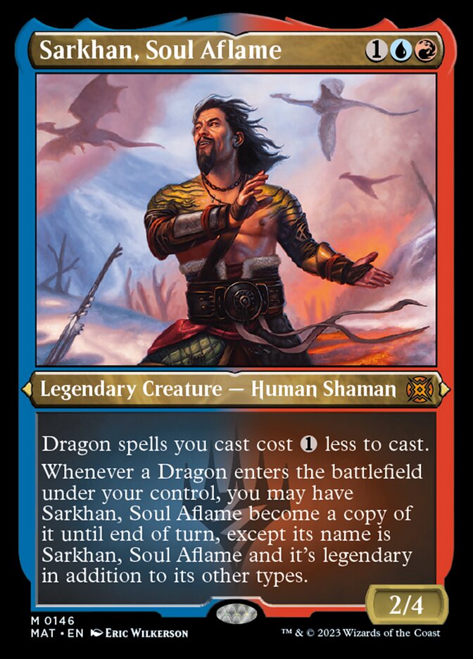 Sarkhan, Soul Aflame (Foil Etched) [March of the Machine: The Aftermath] | Anubis Games and Hobby