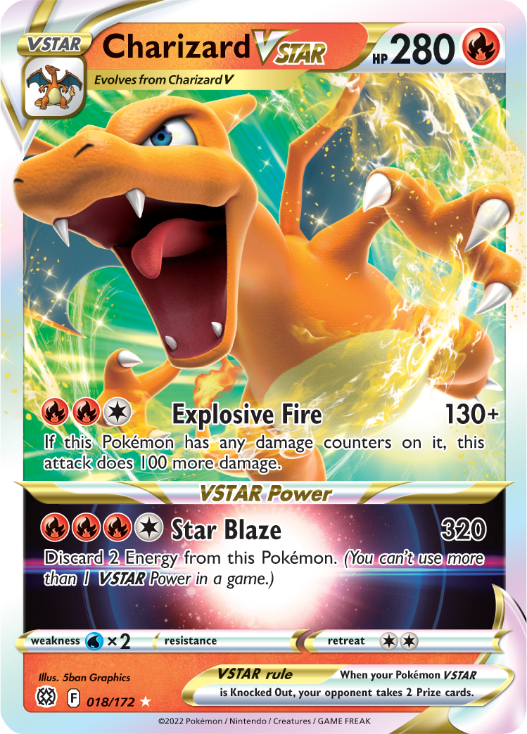 Charizard VSTAR (018/172) [Sword & Shield: Brilliant Stars] | Anubis Games and Hobby