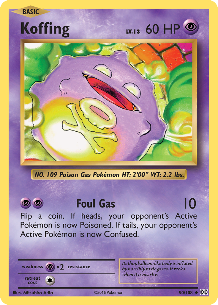 Koffing (50/108) [XY: Evolutions] | Anubis Games and Hobby