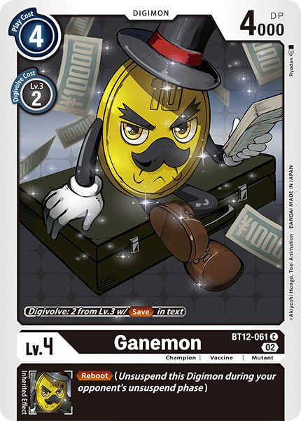 Ganemon [BT12-061] [Across Time] | Anubis Games and Hobby