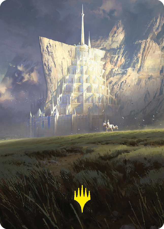 Minas Tirith Art Card (Gold-Stamped Signature) [The Lord of the Rings: Tales of Middle-earth Art Series] | Anubis Games and Hobby