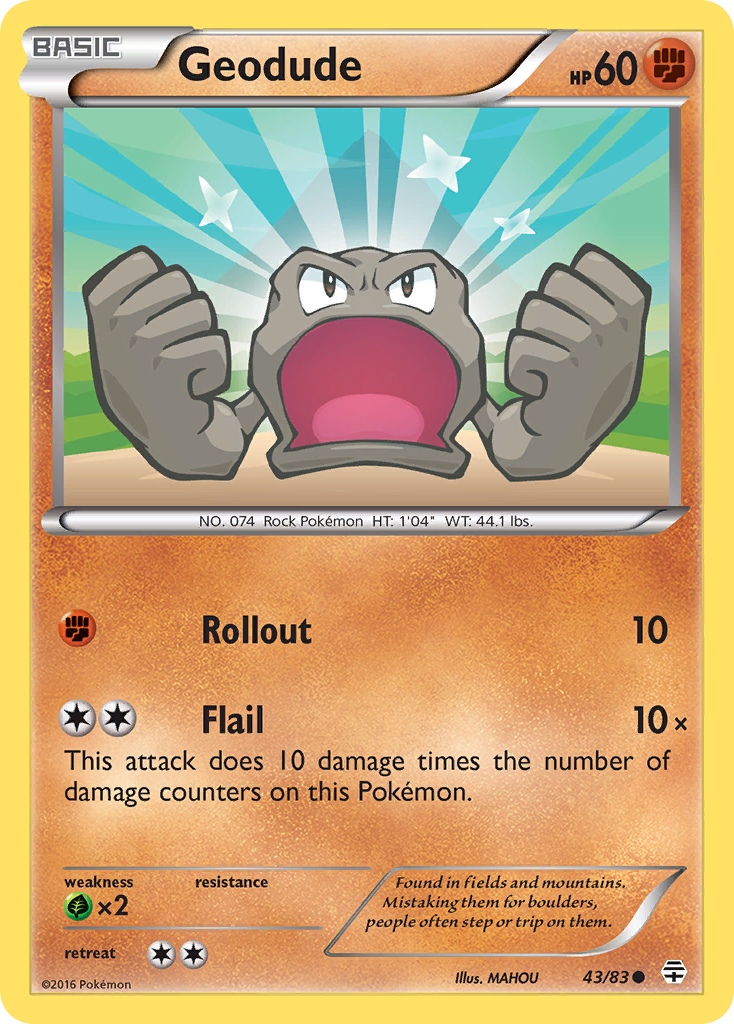 Geodude (43/83) [XY: Generations] | Anubis Games and Hobby