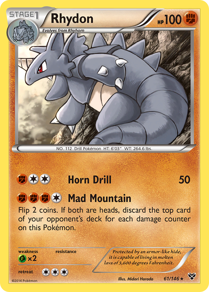 Rhydon (61/146) [XY: Base Set] | Anubis Games and Hobby