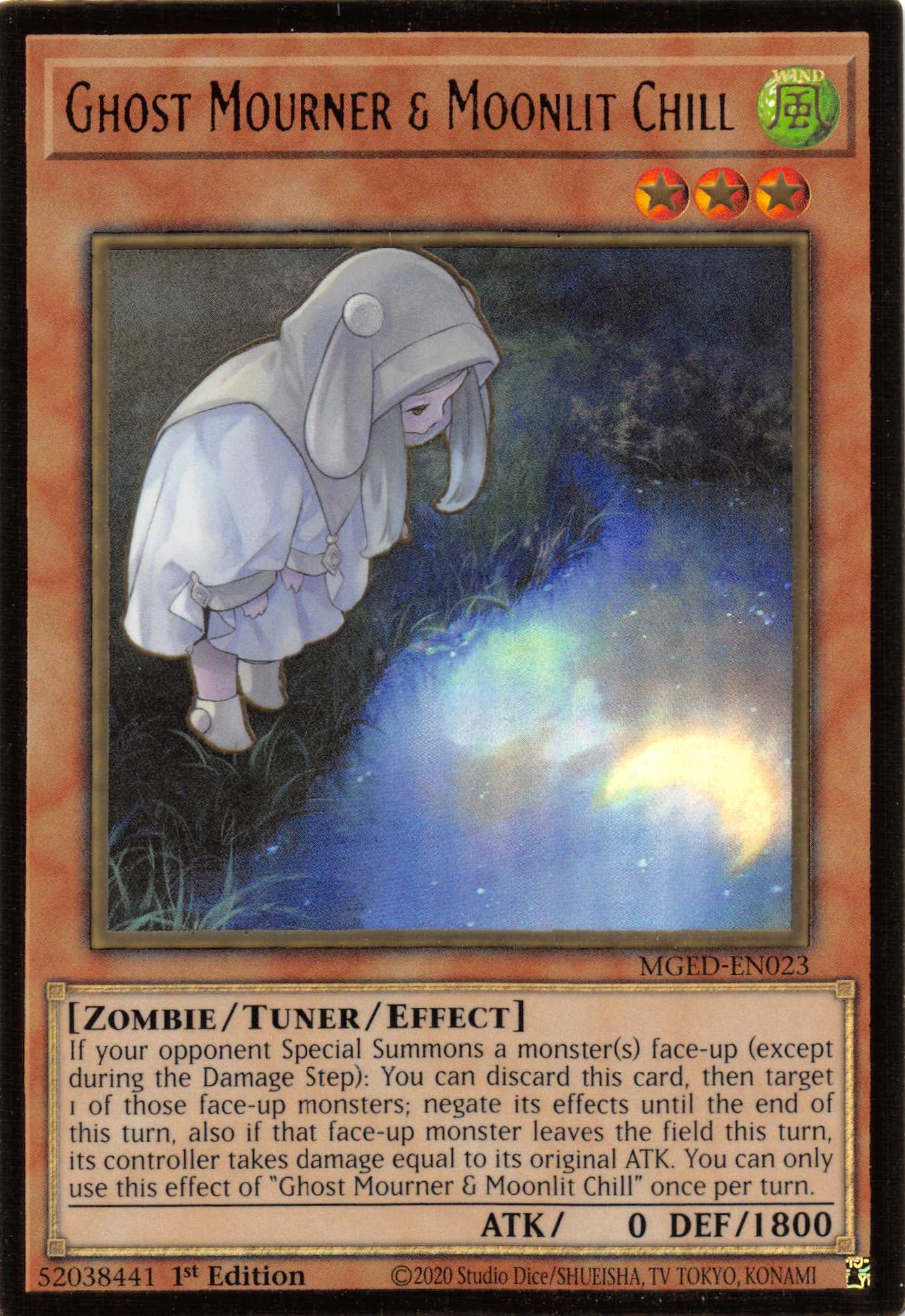 Ghost Mourner & Moonlit Chill (Alternate Art) [MGED-EN023] Gold Rare | Anubis Games and Hobby