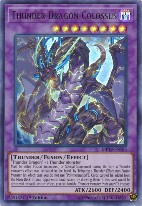 Thunder Dragon Colossus [MP19-EN183] Ultra Rare | Anubis Games and Hobby