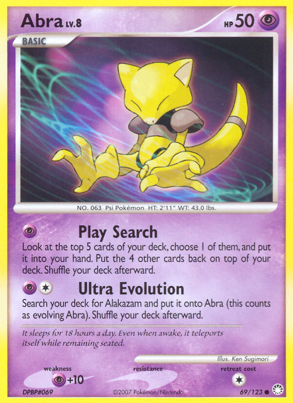 Abra (69/123) [Diamond & Pearl: Mysterious Treasures] | Anubis Games and Hobby