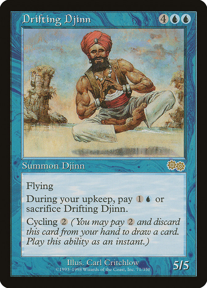 Drifting Djinn [Urza's Saga] | Anubis Games and Hobby