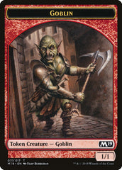 Knight // Goblin Double-Sided Token (Game Night) [Core Set 2019 Tokens] | Anubis Games and Hobby